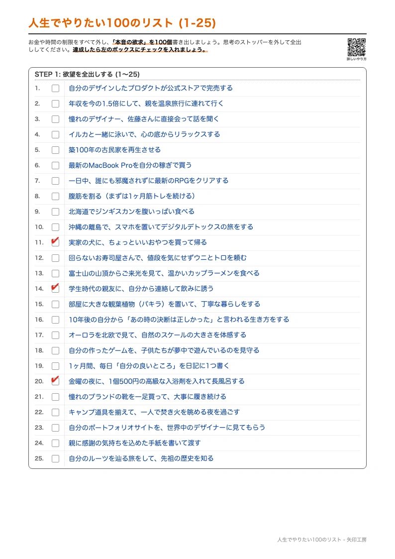 シンヤの記入済みワークシート1